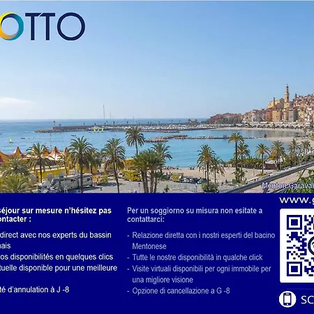 Lejlighed Joli 2p A Avec Vue Sur Et Terrasse - Fr-1-196-187 Menton